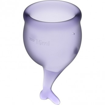 Набор менструальных чаш 2 шт SATISFYER FEEL SECURE MENSTRUAL CUP LILLA