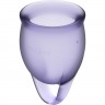 Набор менструальных чаш, 2шт SATISFYER FEEL CONFIDENT MENSTRUAL CUP LILLA J1762-4