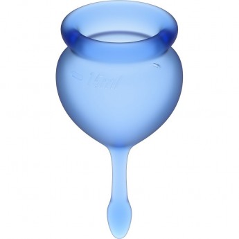 Набор менструальных чаш, 2шт SATISFYER FEEL GOOD MENSTRUAL CUP DARK BLUE