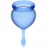 Набор менструальных чаш, 2шт SATISFYER FEEL GOOD MENSTRUAL CUP DARK BLUE J1763-6
