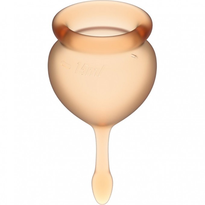 Набор менструальных чаш, 2шт SATISFYER FEEL GOOD MENSTRUAL CUP ORANGE J1763-7