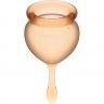 Набор менструальных чаш, 2шт SATISFYER FEEL GOOD MENSTRUAL CUP ORANGE J1763-7