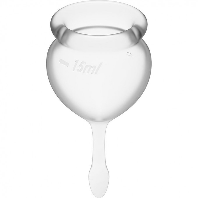 Набор менструальных чаш, 2шт SATISFYER FEEL GOOD MENSTRUAL CUP TRANSPARENT J1763-2