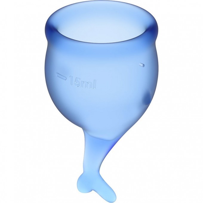 Набор менструальных чаш, 2шт SATISFYER FEEL SECURE MENSTRUAL CUP DARK BLUE J1766-6