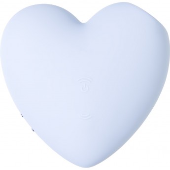 Вакуум-волновой бесконтактный стимулятор клитора SATISFYER Cutie Heart, силикон, голубой