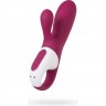 Вибратор SATISFYER Hot Bunny с клиторальным стимулятором, красный 4001678