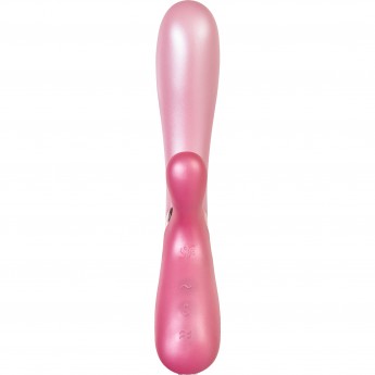Вибратор SATISFYER Hot Lover с клиторальным стимулятором, розовый